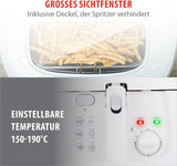 Freidora Alpina 2,5L DF-165, 1800W - Temperatura regulable hasta 190°C Electrodomésticos Naty Shop