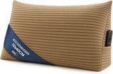 Almohada de plumas, cojín de respaldo, almohada de terciopelo, ancho 70 cm - almohada de lectura para cama, sofá y sofá, almohada de sofá grande, almohada de pared, almohada de sofá, almohada de lectura, almohada de respaldo, gris claro