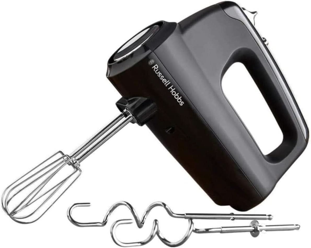 Russell Hobbs Batidora con base [1,5 L Glasbehälter] Matt Schwarz (motor Starker 0,9 PS, función Impuls-/Ice-Crush-funktion, Edelstahlmesser, Bpa-Frei Mixer, Elektrischer Zerkleinerer, Smoothie-Maker) 24722-56 Kitchen Naty Shop Batidora de mano, individual