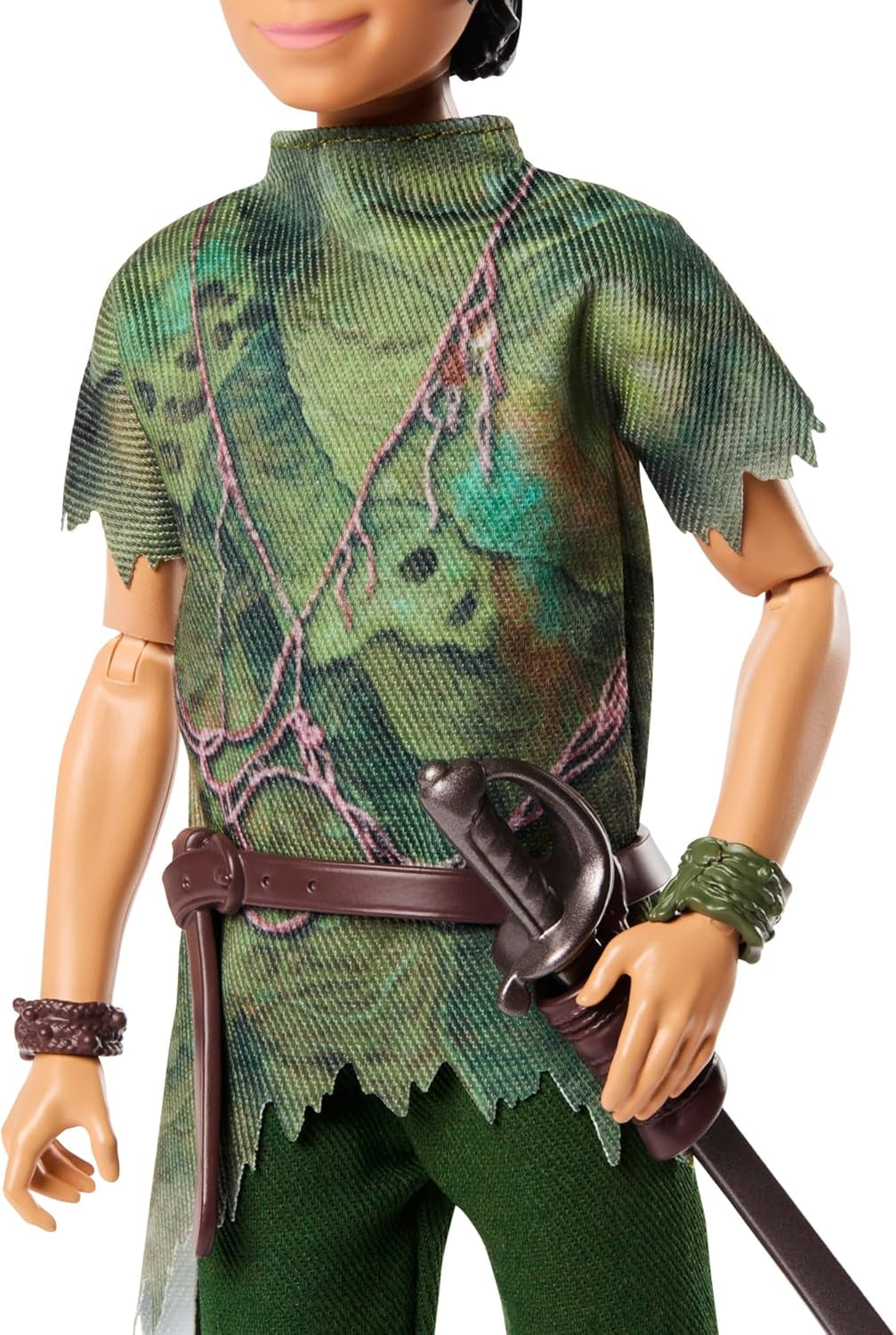 DISNEY Peter Pan y Wendy: figuras articuladas con trajes típicos y accesorios removibles, pantalones de tela suave, para recrear escenas favoritas o juegos creativos, para niños a partir de 3 años, HNY36