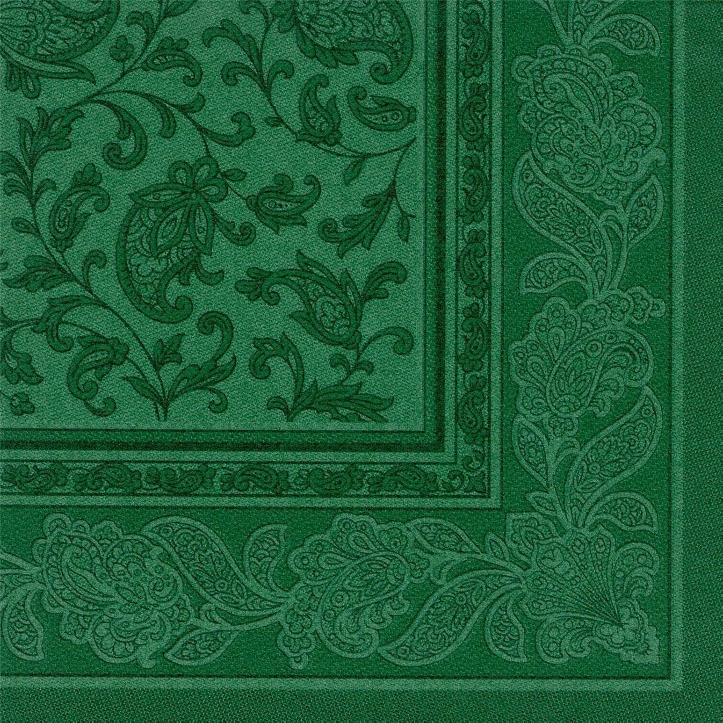 50 Servilletas "Colección ROYAL" Pliegue 1/4 40 Cm X 40 Cm verde oscuro "Adornos"