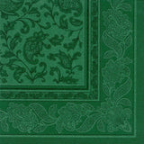 50 Servilletas "Colección ROYAL" Pliegue 1/4 40 Cm X 40 Cm verde oscuro "Adornos"