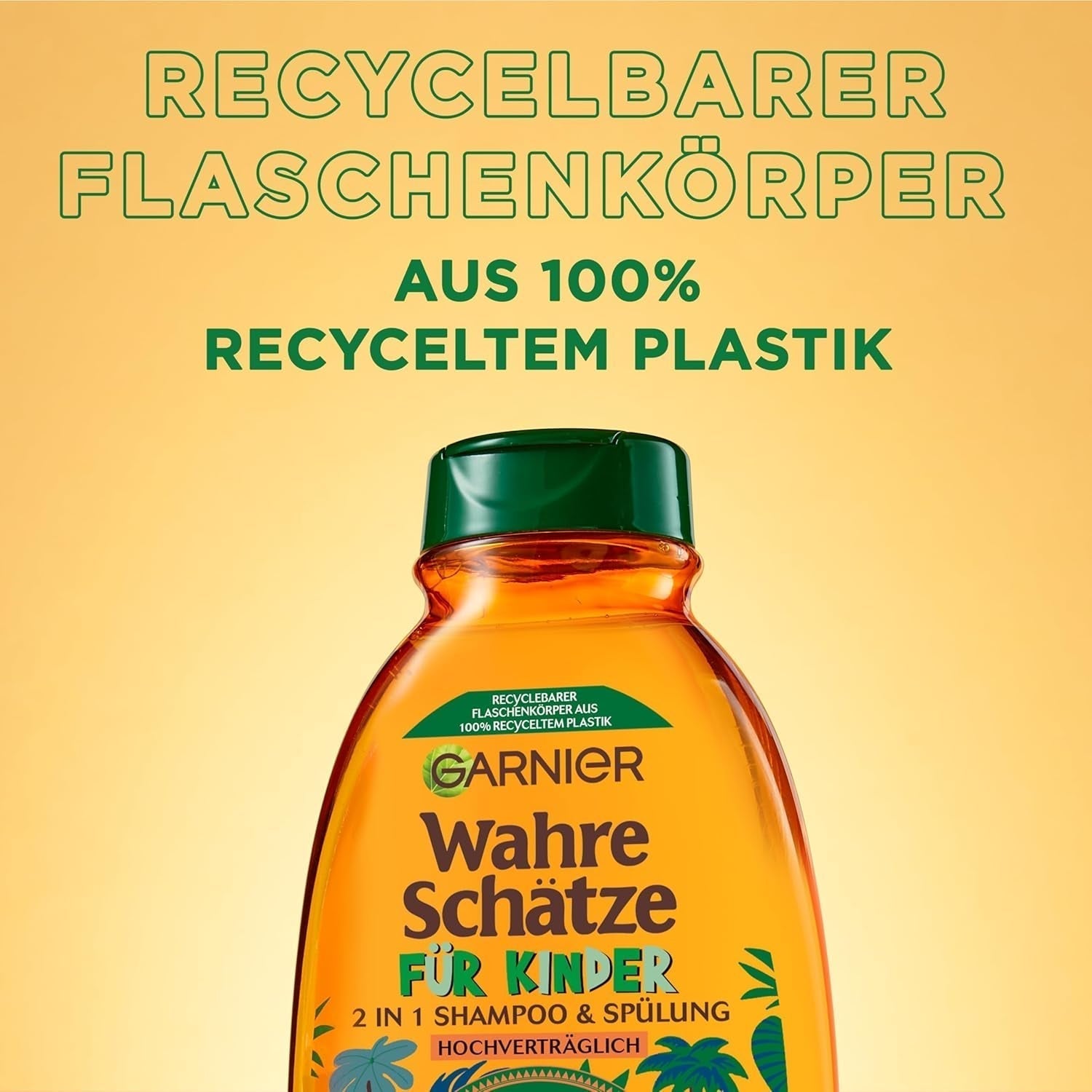 Garnier Champú para niños, para cabellos sensibles y fáciles de peinar, con albaricoque y flores de algodón Garnier Ducha y baño