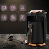 Cafetería turca Inca | Máquinas Türk Kahve | 250ml (1-4 tazas) | 400W | IKM-01 | Protección contra derrames y ebullición sin agua | Placa calefactora de acero inoxidable | Apagado automático | Para un café turco perfecto