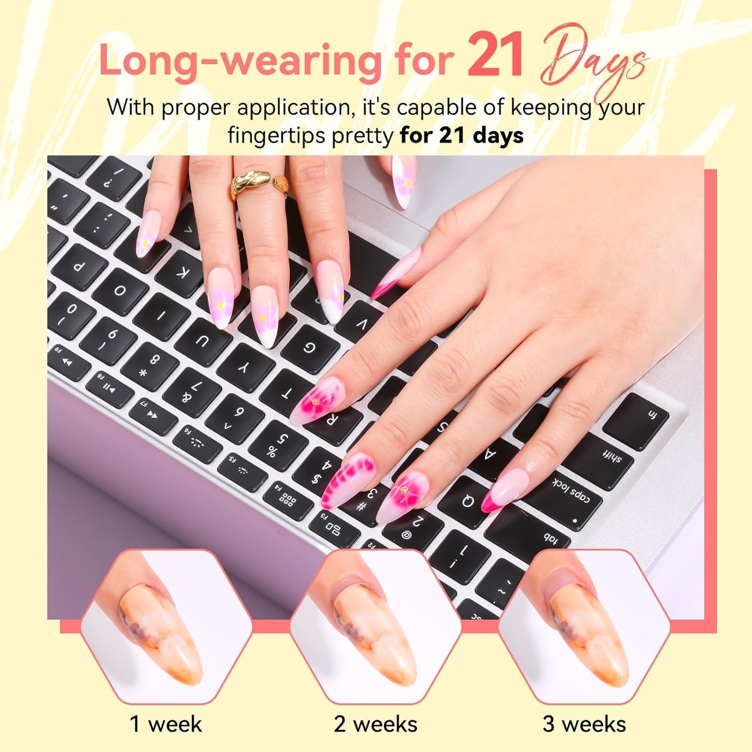 Makartt Esmalte de uñas en gel floreciente - Extensor de esmalte de uñas en gel floreciente de 15 ml con color mármol, pintura en gel, diseños de uñas de manicura DIY, flores, animales, acuarela, kit de manicura mágica