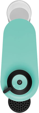 Cafetera espresso con cápsulas Nespresso Krups Vertuo Pop, capacidad: 560 ml, reconocimiento automático de cápsulas, sistema one-touch, 4 tamaños de taza, tiempo de calentamiento reducido, sostenible, Aqua Mint, XN9204