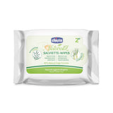 Toallitas Húmedas Protectoras Chicco NaturalZ, Pack de 20. Protección natural de verano con hierba de limón y eucalipto, protección de día y de noche.
