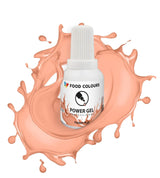 Colorante alimentario en gel, beige, color champán, 20 g. Colorante alimentario para una amplia gama de aplicaciones para decoración de tartas, tartas, natas, bizcochos, glaseado real, macarons.