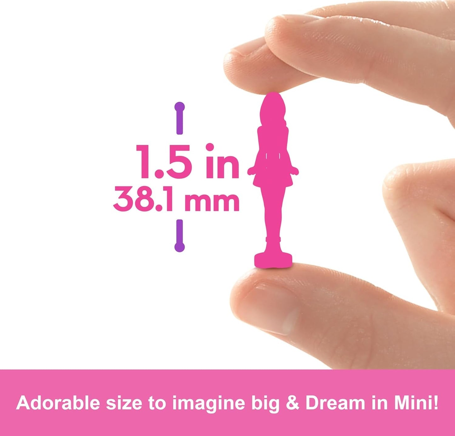 Barbie Mini Barbieland Juego de 5 muñecas Fashionistas, Aprox. Juego de colección sorpresa de minimuñecas de 3,8 cm de altura con fundas de lápiz labial (los estilos pueden variar), JBD26 Naty Shop Dolls