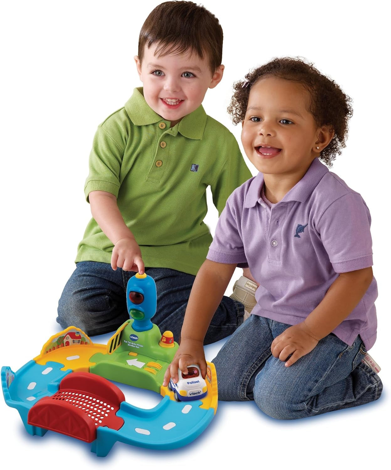 Baby 80-127804 - TUT TUT Baby Speedster - Set de Carretera & 80-517004 TUT TUT Baby Speedster Ambulancia de juguete para niños, multicolor Bebe Toys Naty Shop