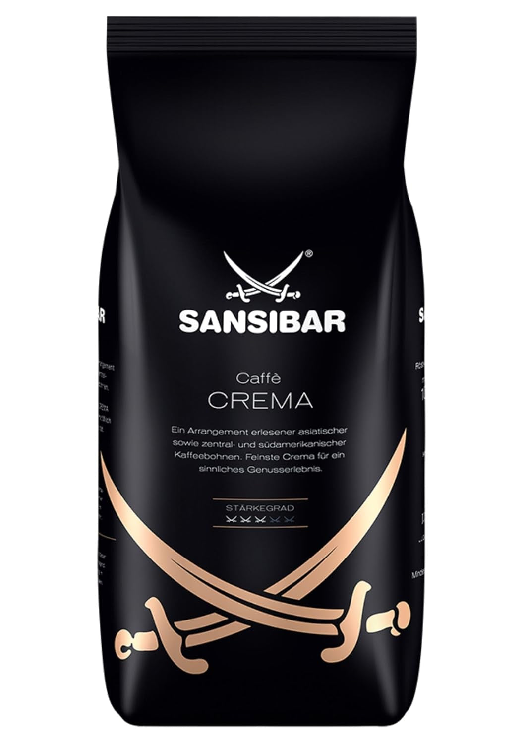 Café entero en grano Caffè Crema, 1 kg, 1 paquete (1 x 1 kg)