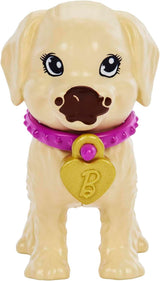 Adopción Barbie Puppy - Muñeca y 2 cachorros, con certificados de adopción, efecto de cambio de color, jaula y accesorios, para niños a partir de 3 años, HKD 86