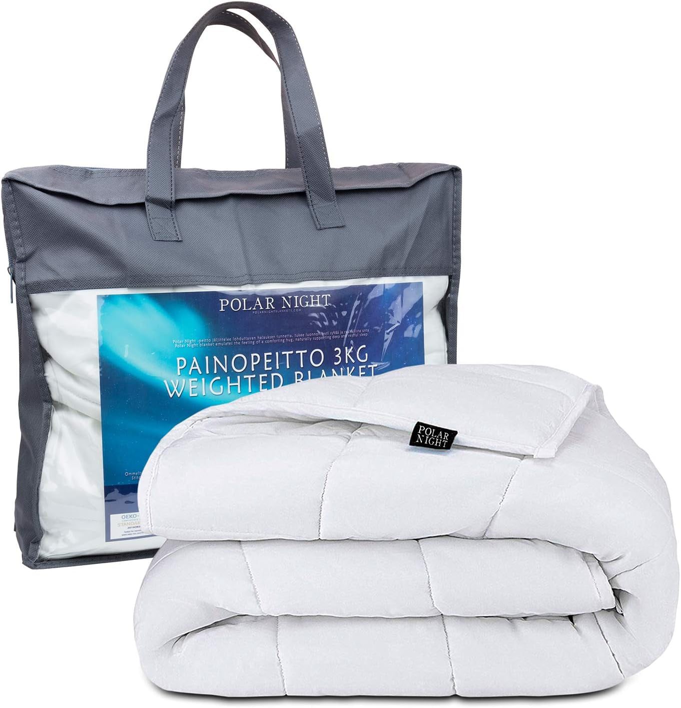 Manta lastrada para adultos 150 X 200 Cm, 7Kg - Manta lastrada para sueño profundo, manta pesada, manta terapéutica 100% algodón, manta de relajación Edredón Estándar Oeko-Tex® 100 Camas y Mantas Noche Polar 150 X 200 Cm 5,0 Kilogramos