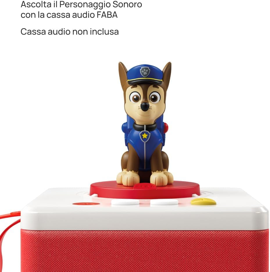 Figura sonora - Equipo Cachorros de la Patrulla Canina: Chase - Cuentos y cuentos sonoros, niños y niñas de 2 a 4 años, versión italiana Juguetes Bebé Naty Shop