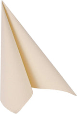 Servilletas papstar, colección champagne royal, servilletas de papel de 1/4 de pliegue, tamaño 40 x 40 cm, paquete de 1 x 50, champán / crema