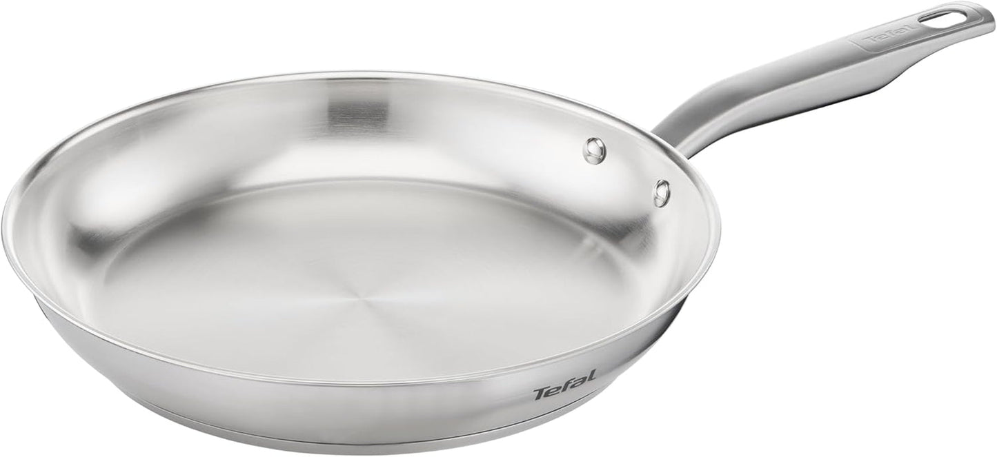 TEFAL VIRTUOSO Sartén 28 cm, Sartén Acero Inoxidable, Inducción Ollas y Sartenes Naty Shop 28 Cm Sin Recubrimiento