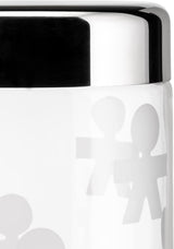 Alessi AKK37 GIROTONDO Tarro de cocina de cristal con impresión y tapa sellada de acero inoxidable, L 21,6 cm, Al 10,5 cm Cajas para conservar alimentos Naty Shop