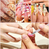 Juego de 5 pinsel para decoración de uñas, herramienta para puntear, Pinsel para Nailart, Nageldesign, bolígrafo para puntear de doble punta, Strass, acrílico profesional, Feinmalerei, diseño de uñas