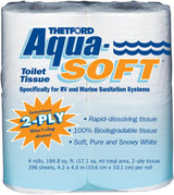 03300 Papel higiénico Aqua-Soft, 2 capas, 4 rollos