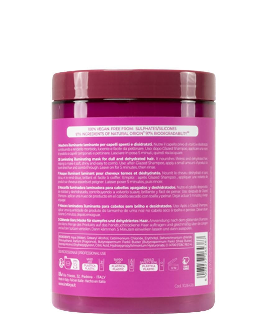 Shecare Glazed mascarilla iluminadora para cabello opaco y deshidratado Naty Shop Hair Mask