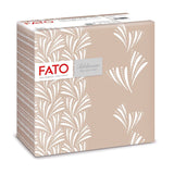 Fato - Servilletas de papel seco, airlaid, efecto textil, paquete de 50 servilletas, 40X40 plegadas en formato 4, Tropicana Decor