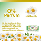 Toallitas para bebés sensibles, 0 % de fragancia, fórmula 98 % natural que restaura el equilibrio del pH de la piel, sello de frescura, 54 toallitas