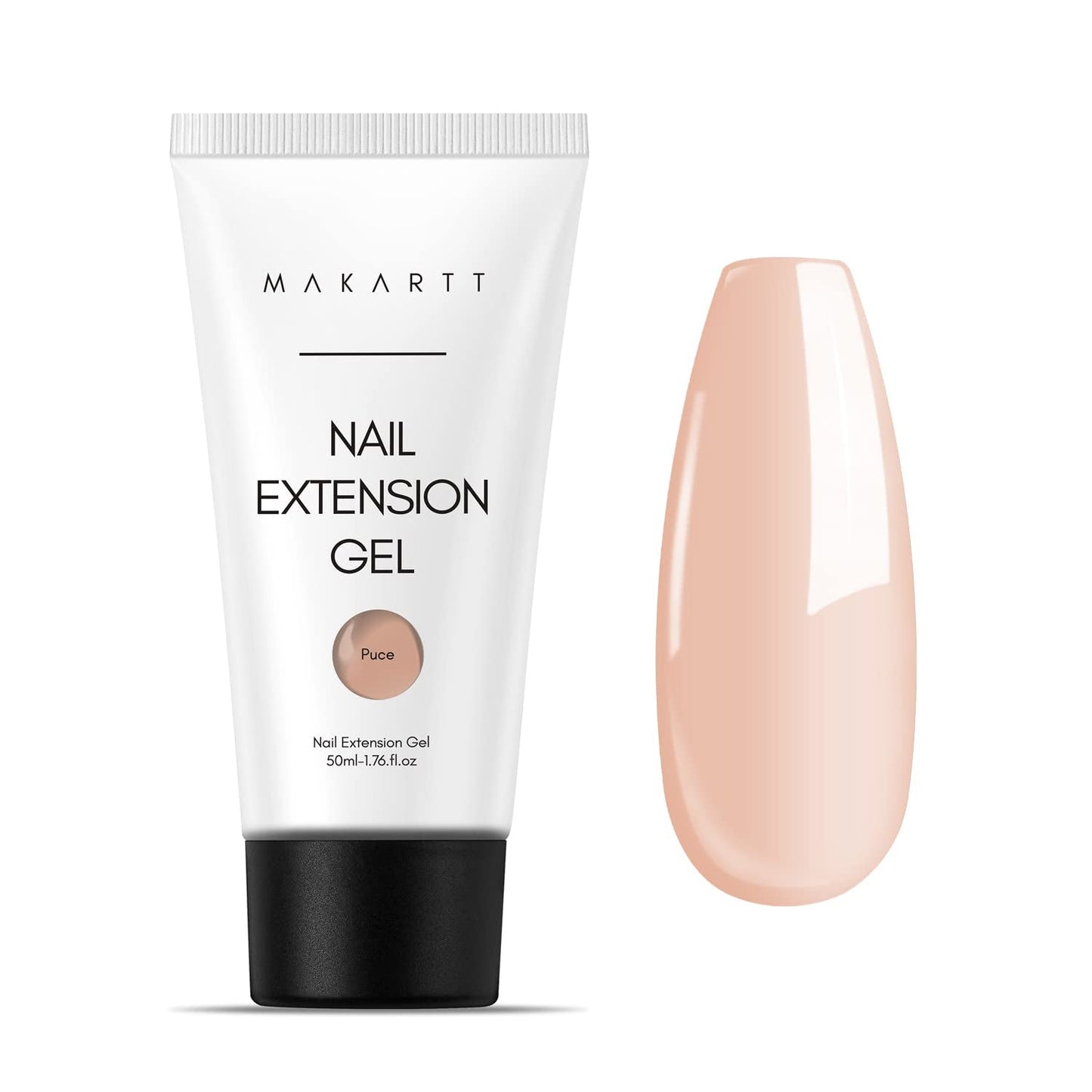 Makartt Poly Nail Extension Gel - Gel de extensión acrílico, gel fortalecedor de uñas, decoración de uñas, 50 ml (púrpura)