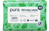 Toallitas desechables ecológicas para bebés para pieles sensibles del bebé 70 toallitas (1 paquete) 99% de agua 100% sin plástico para pieles sensibles Recién nacidos propensos al eccema Biodegradables Veganos