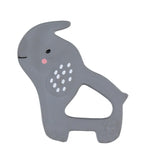 Juguete para la dentición con forma de elefante gris de Noukie