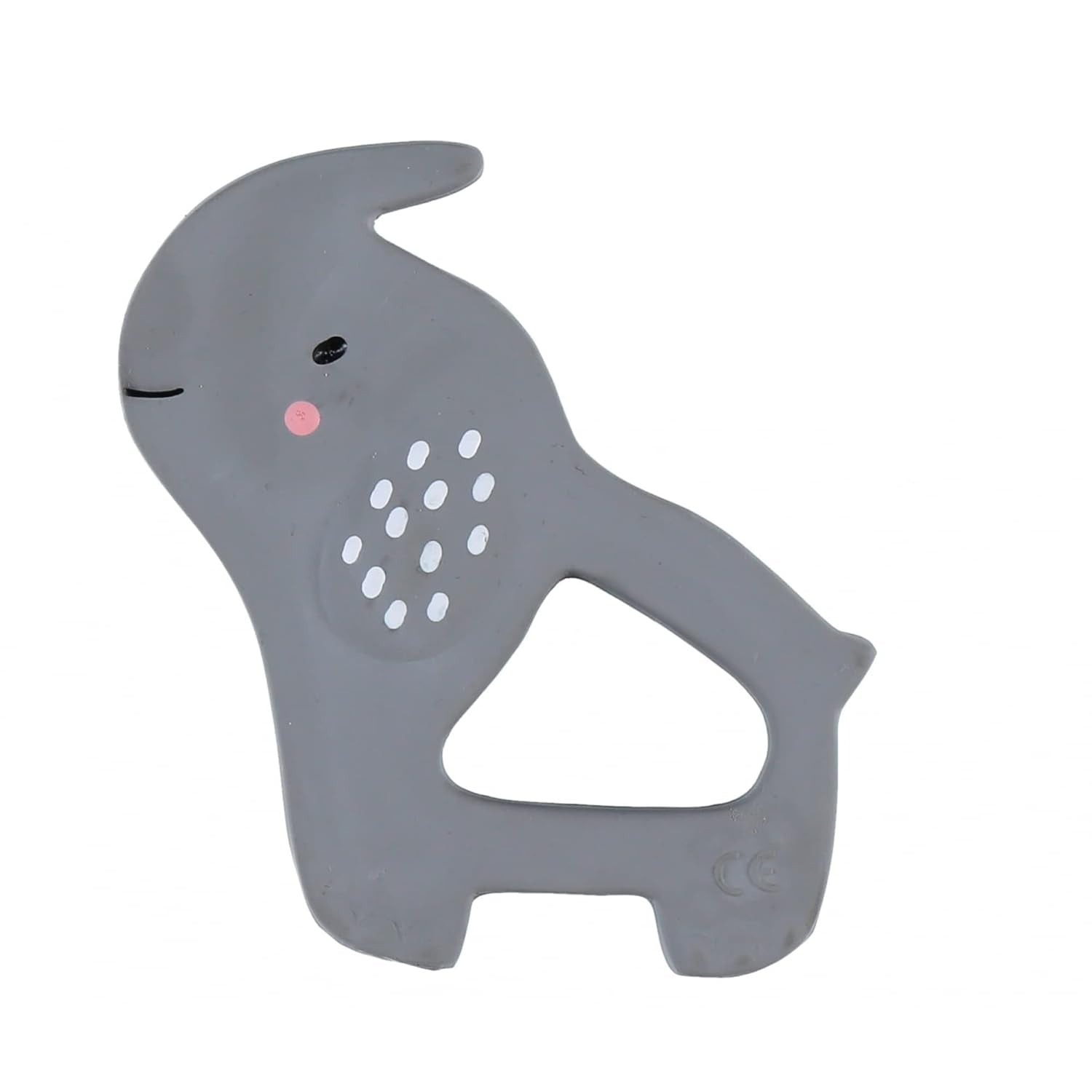 Juguete para la dentición con forma de elefante gris de Noukie