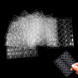 360 Uds. Tiras autoadhesivas transparentes para uñas, pegamento para uñas, tiras autoadhesivas de doble cara, decoración de manicura DIY transparente