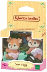 Sylvanian Families 5800 Ciervos Gemelos, Juego de Figuras de Animales, Figuras de Animales del Bosque, Juguete para Edades de 3 años en adelante