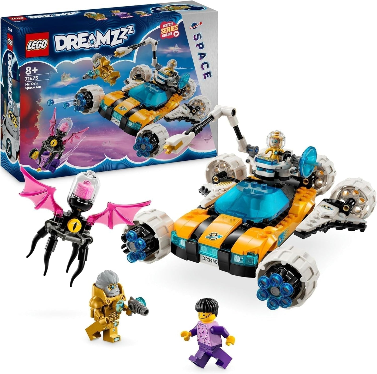 LEGO Dreamzzz Juego de Transbordador Espacial o Coche de Juguete Buggy Espacial 2 en 1 del Sr. Oz, Incluye Minifiguras del Sr. Oz, Albert y Jayden, Regalo Espacial para Niños a partir de 8 años 71475 Juegos de construcción Besuche den LEGO-Store Single