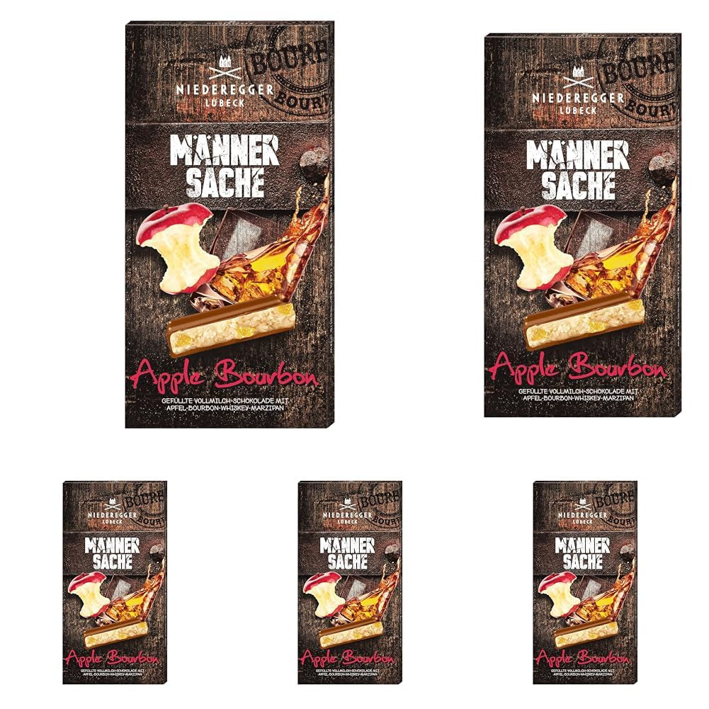 Marzo. Tafel Schokolade Manzana Bourbon (1 x 110 g) (Paquete de 5)