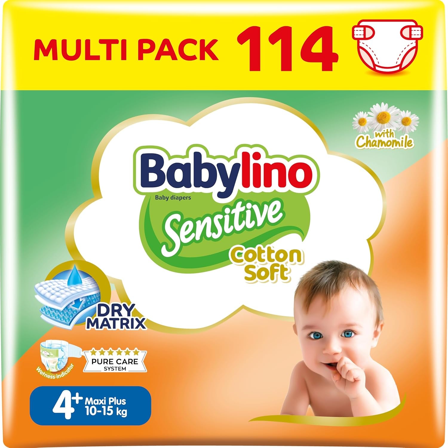 Pañales para bebé Sensitive talla 4, Maxi (8-13 kg), 20 piezas
