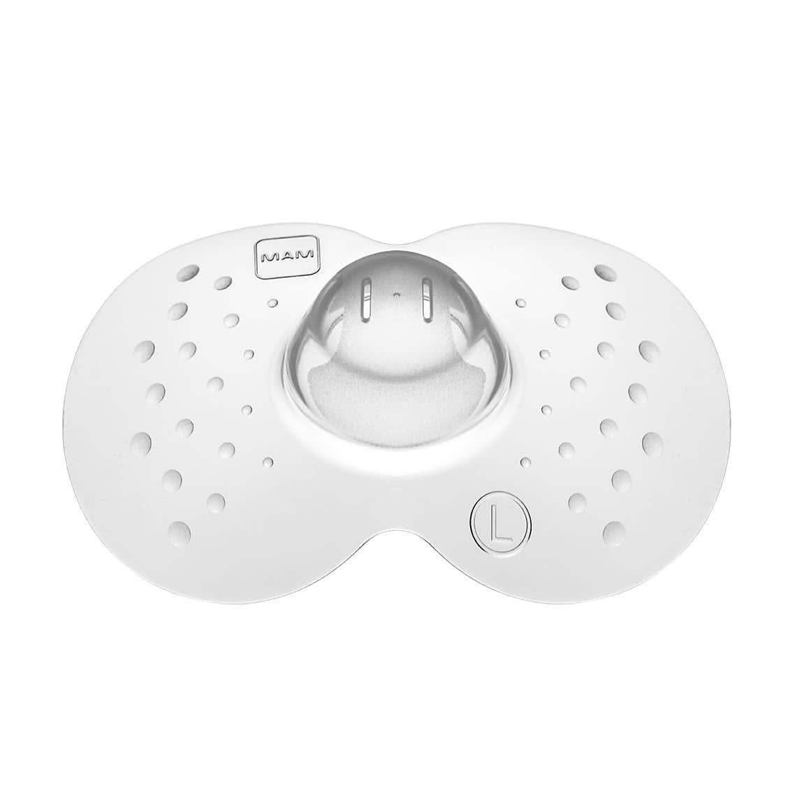 MAM Stillhütchen Größe L (Ø 23 Mm) Im 2Er-Set, Extra Weiche Brusthütchen Zum Schutz Beim Stillen, Brustwarzenschutz Für Maximalen Hautkontakt Zwischen Mutter Und Kind Accessories Alimentación y Lactancia Bebe Naty Shop