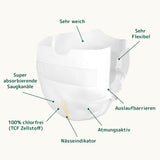 Pañales Bambo Nature para Bebé, Talla 0 (1-3 kg), 144 uds, Caja Mensual | Pañales Premium con protección mejorada contra fugas | Máxima comodidad y libertad para los recién nacidos | Pañales testados dermatológicamente