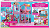 Barbie House Dream Villa Casa adosada de 3 pisos y 5 habitaciones que incluye accesorios como muebles, plegable y de almacenamiento, juguetes a partir de 3 años, DLY32 Naty Shop Casas de muñecas