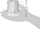 De'Longhi Milk Pitcher DLSC060, jarra de leche para espumar manualmente, mango ergonómico, capacidad 350 ml, acero inoxidable