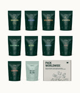 Selección de granos de café Incapto a nivel mundial | Selección de 10 orígenes de todo el mundo | Café de especialidad | 100% Arábica | Ideal como set de regalo de café | Para los amantes del café | 10 paquetes x 100g