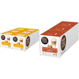 Latte Macchiato | 96 Kaffeekapseln y Latte Macchiato Caramelo | 48 cápsulas de café | Mezcla de Arábica Robusta | Feines Caramell Aroma und leckerer Milchschaum