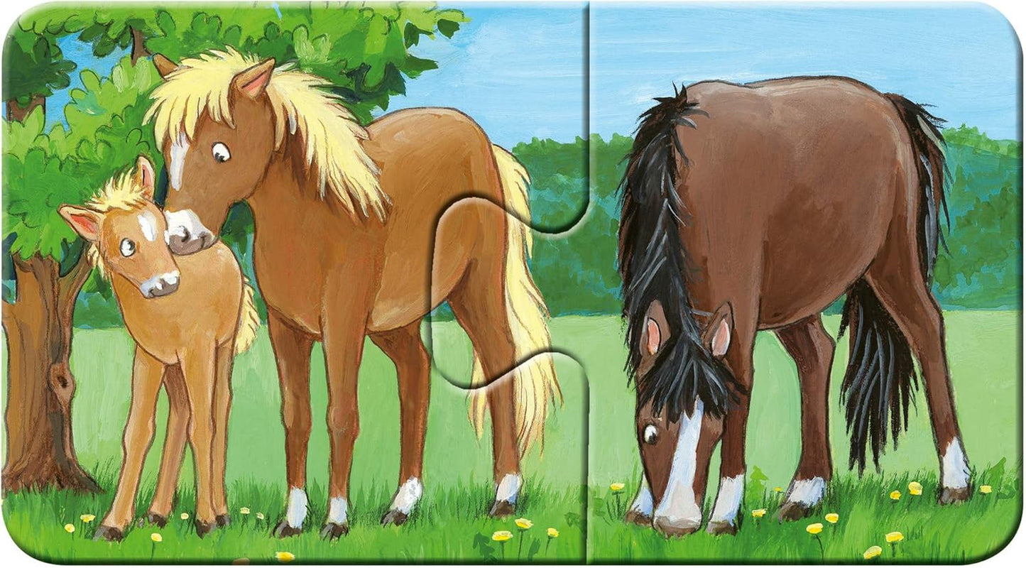 Puzzle para niños Ravensburger - 05072 Familias de animales de granja - Mi primer puzzle 9X2 - Puzzle para niños de 2 años Puzzle Naty Shop