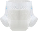 CutiePlusU Pañales para Adultos, Paquete de 10 Bragas Desechables para Incontinencia con Lazos para Mujeres y Hombres, Máxima Absorbencia Durante la Noche - Blanco (Tamaño Mediano 71-96cm)