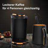 Cafetería turca Inca | Máquinas Türk Kahve | 250ml (1-4 tazas) | 400W | IKM-01 | Protección contra derrames y ebullición sin agua | Placa calefactora de acero inoxidable | Apagado automático | Para un café turco perfecto
