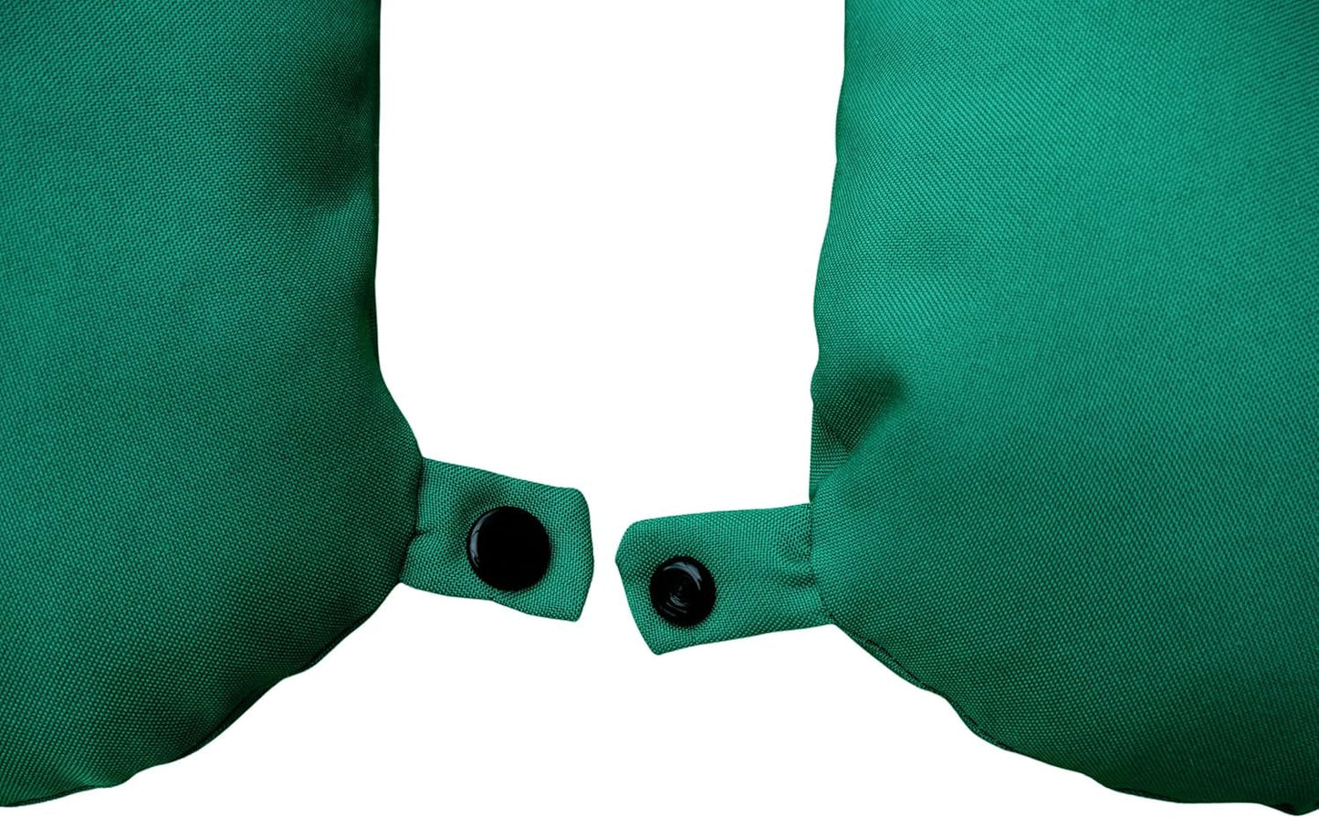 Lemos Home Almohada para el cuello con relleno de microfibra, almohada de apoyo para el cuello, cómoda almohada de viaje para avión, coche, oficina, ideal para camping, vacaciones y dispositivos de viaje (verde menta)