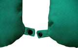 Lemos Home Almohada para el cuello con relleno de microfibra, almohada de apoyo para el cuello, cómoda almohada de viaje para avión, coche, oficina, ideal para camping, vacaciones y dispositivos de viaje (verde menta)