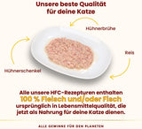 Almo Nature HFC Comida húmeda natural para gatos - Recetas variadas con pollo - 6 x 70g