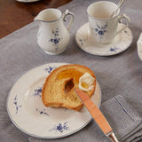 Villeroy & Boch Vieux Luxembourg Taza de leche, 300 ml, Porcelana Premium, Blanco/Azul, 1023410760, Multicolor