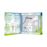 Sacaleches manual con protección Softshape 100% silicona (B, brida 25mm) y opciones anticólicos + Biberón de boca ancha de 150ml con tetina de flujo lento nivel 1 Accesorios Alimentación y Lactancia Bebe Naty Shop