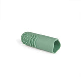 Anillo de dentición para bebés de caucho natural orgánico Goma de masaje Suave sin BPA Promueve el diseño de dinosaurio motor fino (639-V1) Cepillo de dientes de caucho natural para dedos